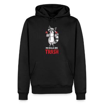 Katzenbesitzerin Lebensstil Vintage Tierrecht Cata - Männer Premium Bio Hoodie - Schwarz - Vorne - Nico (187cm)