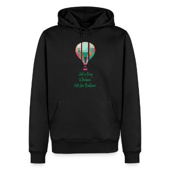 Heißluftballon & Ballon Fahrer Geschenk - Männer Premium Bio Hoodie - Schwarz - Vorne - Nico (187cm)