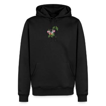 indolence - Sweat à capuche Premium bio Homme - noir - Devant - Nico (187cm)