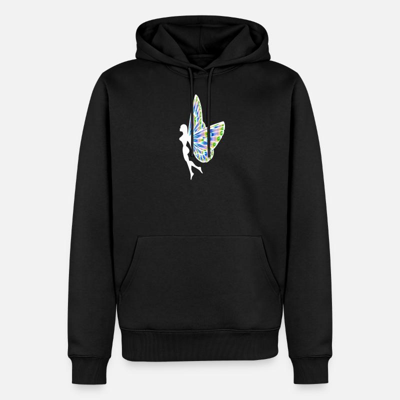 fée - Sweat à capuche Premium bio Homme - noir