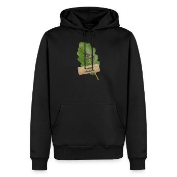 OBV - Scolopax Rusticola # 4 Camo Becasse - Männer Premium Bio Hoodie - Schwarz - Vorne - Nico (187cm)