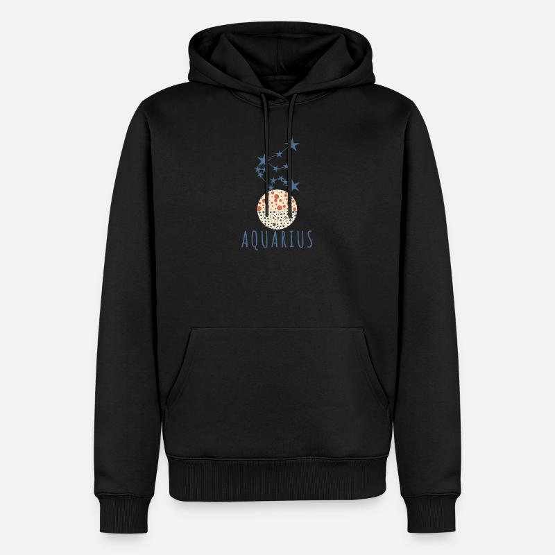 Das Sternbild Wassermann - Männer Premium Bio Hoodie - Schwarz