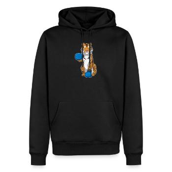 Tiger Boxer Boxing Gloves Boxing - Men’s Premium Organic Hoodie - black - Front - Nico (187cm)