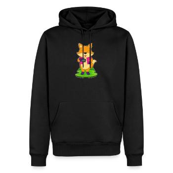 Fuchs Fotograf Kamera - Männer Premium Bio Hoodie - Schwarz - Vorne - Nico (187cm)