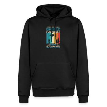 Accessoires de pilote de drone Drone Pilote de drone Cadeau - Sweat à capuche Premium bio Homme - noir - Devant - Nico (187cm)
