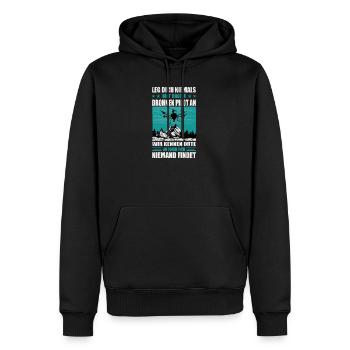 Accessoires de pilote de drone Drone Pilote de drone Cadeau - Sweat à capuche Premium bio Homme - noir - Devant - Nico (187cm)