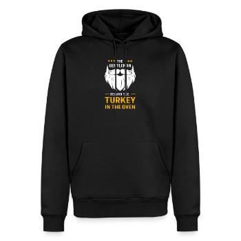 Thanksgiving Gender Reveal Future Maman - Sweat à capuche Premium bio Homme - noir - Devant - Nico (187cm)