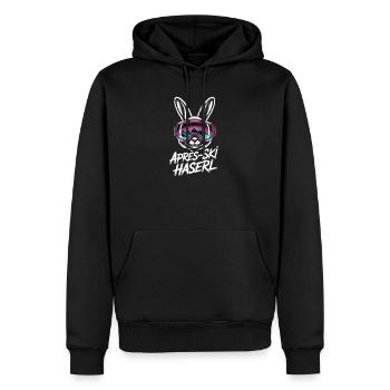 Après-ski bunny hut fun Skier ski bunny - Sweat à capuche Premium bio Homme - noir - Devant - Nico (187cm)
