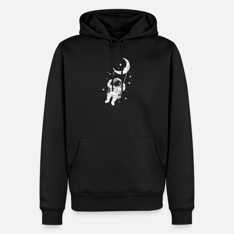 Astronaute Cosmos Spatial Swing - Sweat à capuche Premium bio Homme - noir