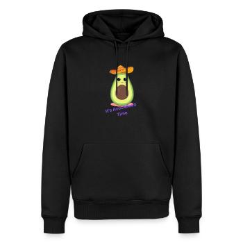 AVOCADO IS LIFE - Männer Premium Bio Hoodie - Schwarz - Vorne - Nico (187cm)