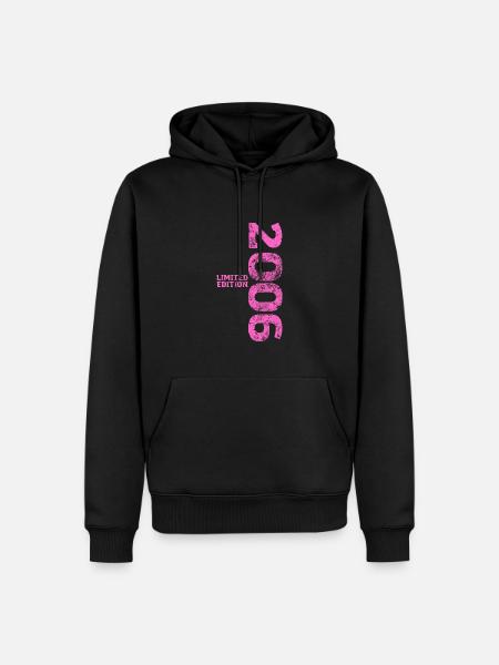 Limited Edition 2006 18. Geburtstag Geschenk - Männer Premium Bio Hoodie - Schwarz