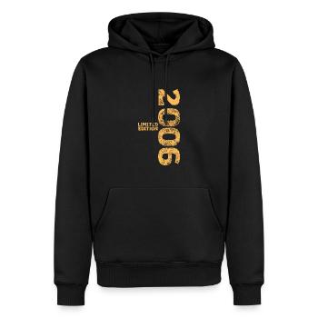 Limited Edition 2006 18th Birthday Gift - Men’s Premium Organic Hoodie - black - Front - Nico (187cm)