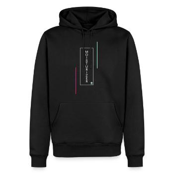 ND Moisturizer - Männer Premium Bio Hoodie - Schwarz - Vorne - Nico (187cm)