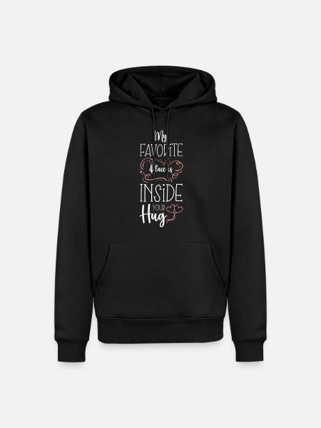 Kuscheln Teddybär Süß Freund - Männer Premium Bio Hoodie - Schwarz