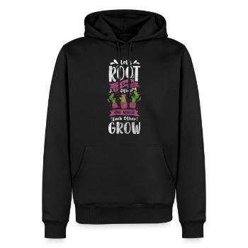 Épines de cactus d’été - Sweat à capuche Premium bio Homme - noir - Devant - Nico (187cm)