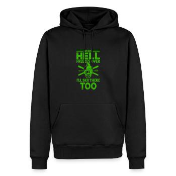 Skifahren Snowboard Berge Urlaub Schnee Freestyle - Männer Premium Bio Hoodie - Schwarz - Vorne - Nico (187cm)
