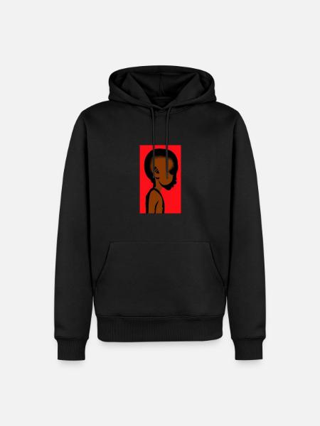 African Child - Men’s Premium Organic Hoodie - black