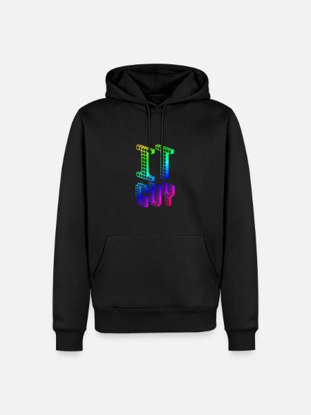 IT GUY | Nerd | | computers Informatica - Mannen Premium Bio hoodie - zwart