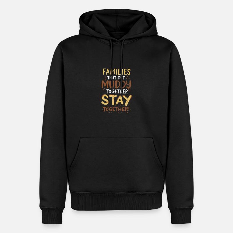 Mud Run Schlamm - Männer Premium Bio Hoodie - Schwarz