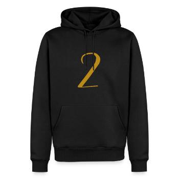 2 - Sweat à capuche Premium bio Homme - noir - Devant - Nico (187cm)