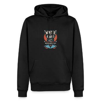 L’hiver appelle toujours à la conception de rituels de lune - Sweat à capuche Premium bio Homme - noir - Devant - Nico (187cm)