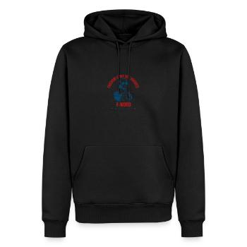 La liberté est mon deuxième mot préféré en Amérique - Sweat à capuche Premium bio Homme - noir - Devant - Nico (187cm)