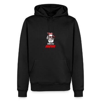 Shih tzu maman shitzu terrier - Sweat à capuche Premium bio Homme - noir - Devant - Nico (187cm)