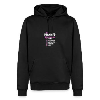 Planner Girl Checklist Pens Stickers Washi Coffee - Men’s Premium Organic Hoodie - black - Front - Nico (187cm)