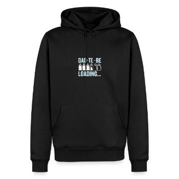 Dad To Be Loading Expecting Father Funny Pregnancy - Männer Premium Bio Hoodie - Schwarz - Vorne - Nico (187cm)
