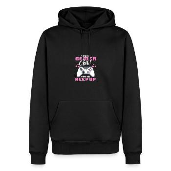 Oui je suis une fille de jeu drôle vidéo Gamer Girls - Sweat à capuche Premium bio Homme - noir - Devant - Nico (187cm)