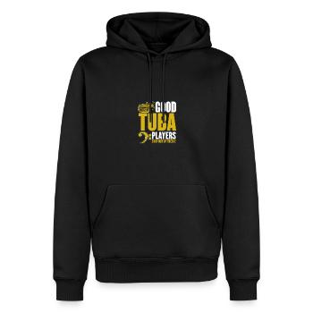 Good Tuba Players Stay Out Of Treble Funny Tuba - Men’s Premium Organic Hoodie - black - Front - Nico (187cm)
