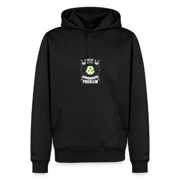J’ai un problème de dinking drôle Dink pickleball - Sweat à capuche Premium bio Homme - noir - Devant - Nico (187cm)