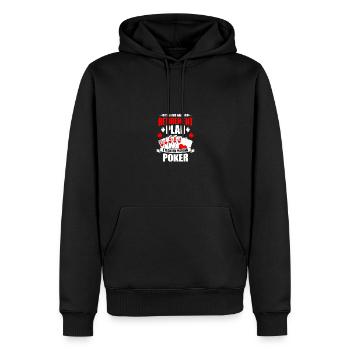 Gambling I Do Have a Retirement Plan I Plan on - Men’s Premium Organic Hoodie - black - Front - Nico (187cm)