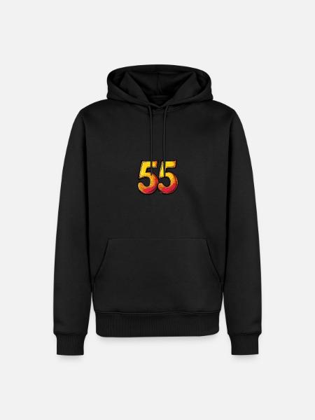 55 Number Comic - Men’s Premium Organic Hoodie - black