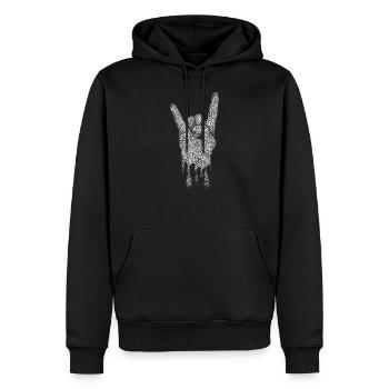 Heavy Metal Shirt Geschenkidee Musik Fan Festival - Men’s Premium Organic Hoodie - black - Front - Nico (187cm)