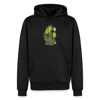 Papagei Detektiv Lupe - Männer Premium Bio Hoodie - Schwarz - Vorne - Nico (187cm)
