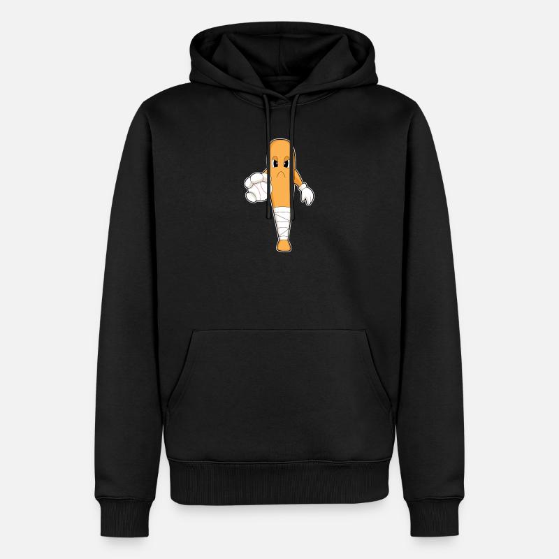 Baseball Batte de baseball - Sweat à capuche Premium bio Homme - noir