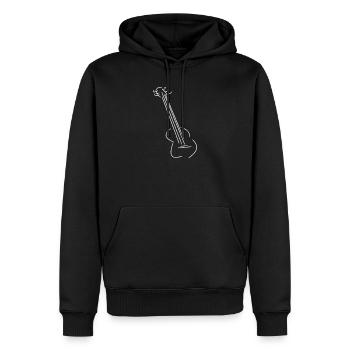 Gitarre Geschenk Rockmusik - Männer Premium Bio Hoodie - Schwarz - Vorne - Nico (187cm)