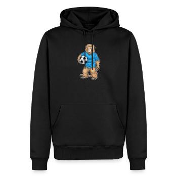 Gardien de but singe Sports de football - Sweat à capuche Premium bio Homme - noir - Devant - Nico (187cm)