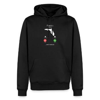 Interface de Floride et Interface I’Must Go - Sweat à capuche Premium bio Homme - noir - Devant - Nico (187cm)