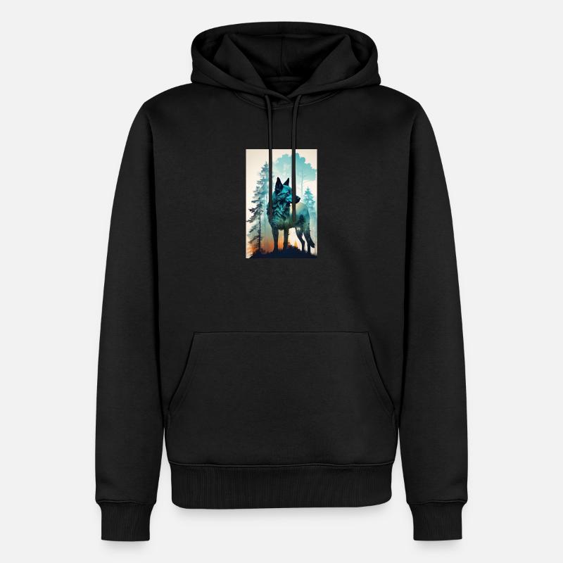 Wunderschöner Wachhund - Männer Premium Bio Hoodie - Schwarz
