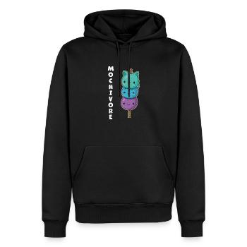 Asiatische Küche Mochi Reis Eis Dessert - Männer Premium Bio Hoodie - Schwarz - Vorne - Nico (187cm)