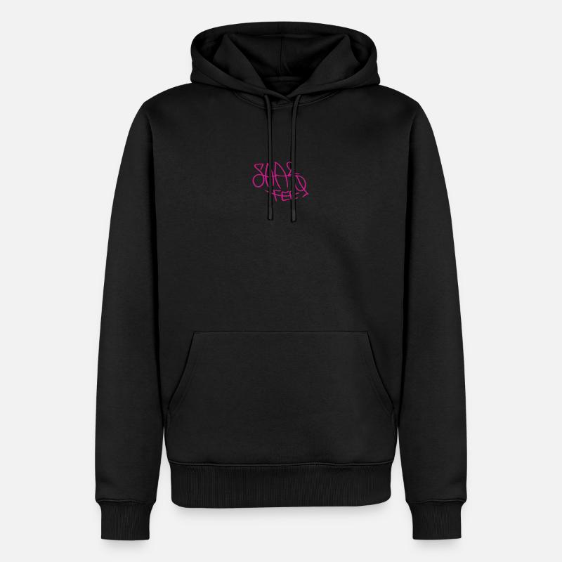 Saas-Fee - Männer Premium Bio Hoodie - Schwarz