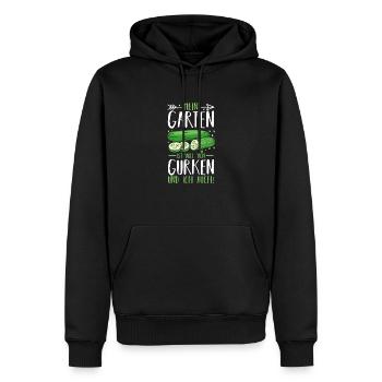 Gärtner Gurke Bauer Garten - Männer Premium Bio Hoodie - Schwarz - Vorne - Nico (187cm)