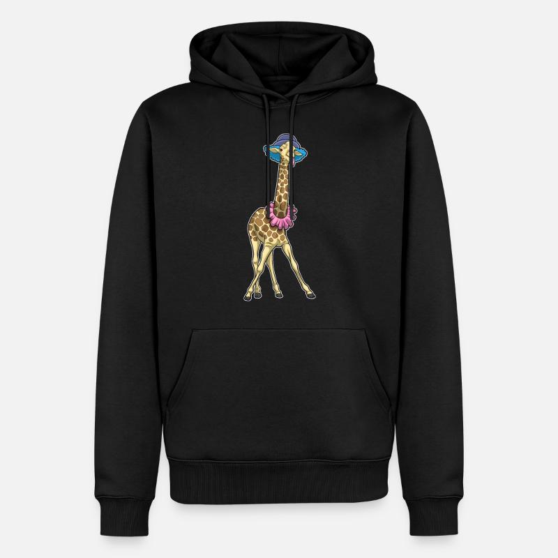 Clown girafe - Sweat à capuche Premium bio Homme - noir