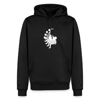Joueur de pénalité de footballeur de football de repli - Sweat à capuche Premium bio Homme - noir - Devant - Nico (187cm)