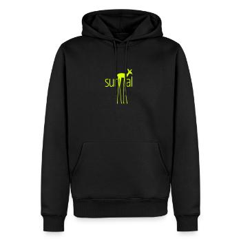 surREHal surreal - Männer Premium Bio Hoodie - Schwarz - Vorne - Nico (187cm)