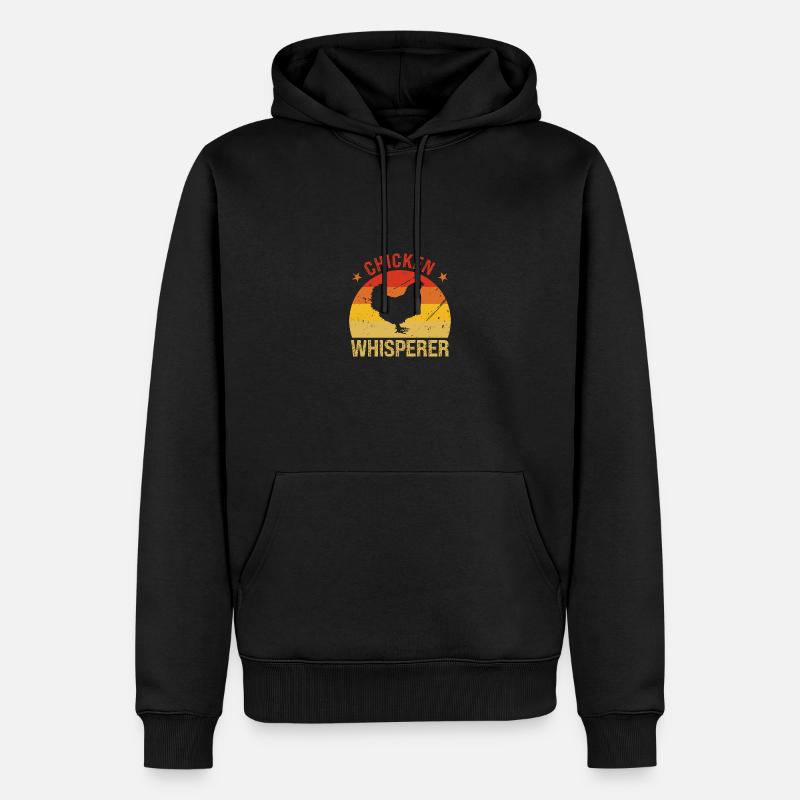 Hühnerflüsterer - Männer Premium Bio Hoodie - Schwarz