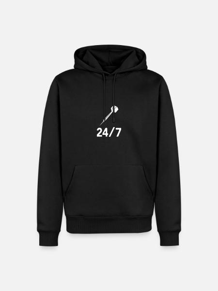 24-7 - Darts - - Men’s Premium Organic Hoodie - black