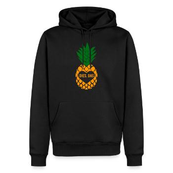 dies das Ananas lustiger Spruch - Männer Premium Bio Hoodie - Schwarz - Vorne - Nico (187cm)